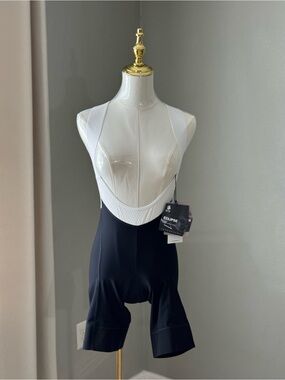 Jelenew Zonal Cycling Bib Shorts Black White Women’s Size XL Training Series NWT